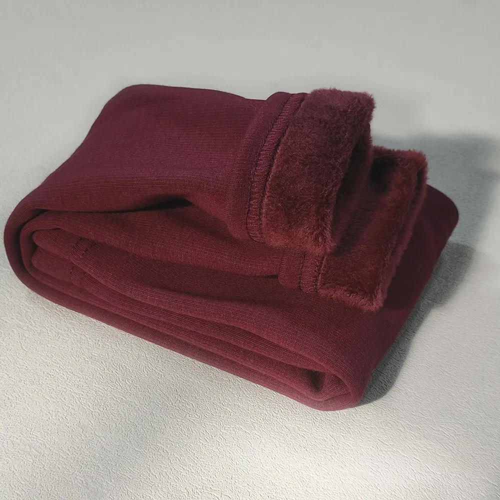Color: black, Kid Size: 7T - 2024 Girls' Pants Children's Winter Thickened Warm Pants Warm Elastic Pink Navy Blue Underpants Boys' Pants