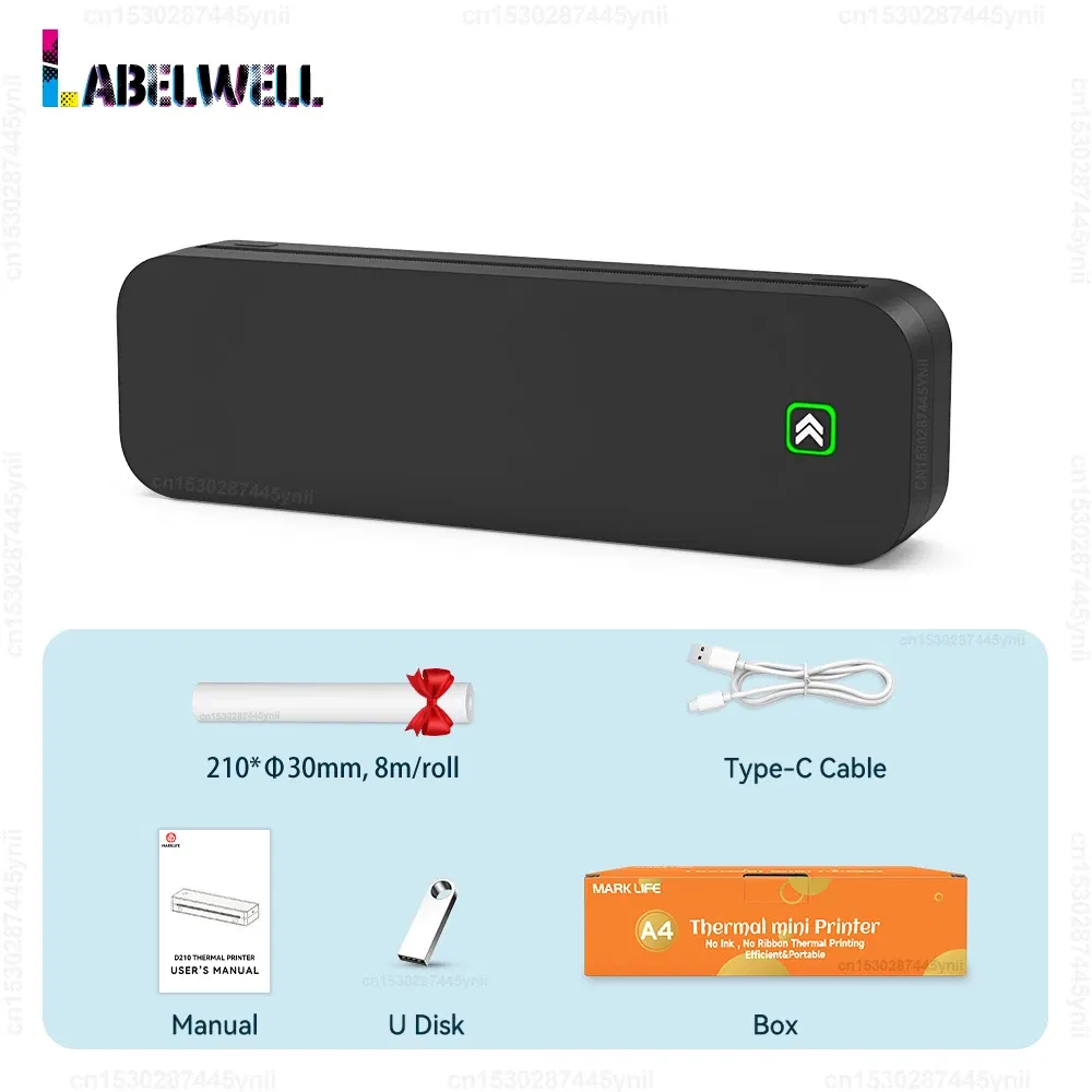 color: WHITE, Ships From: CHINA - Top Inkless Tattoo Stencil Printer Portable A4 Thermal Printer Wireless Bluetooth PDF Photo Tattoo Paper Print for Android IOS