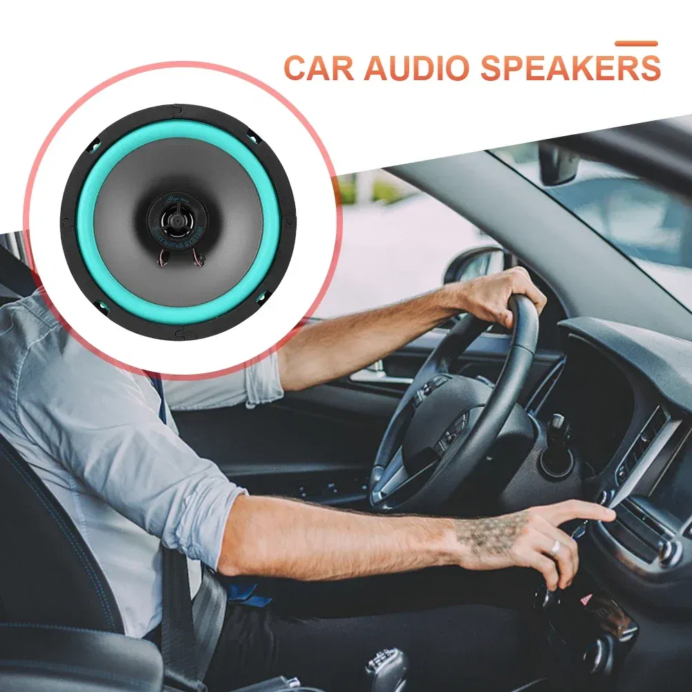 Size: 8" - 4/5/6 Inch Car Speakers 100W/160W Max Universal HiFi Coaxial Subwoofer Car Audio Music Stereo Full Range Frequency Auto Speakers