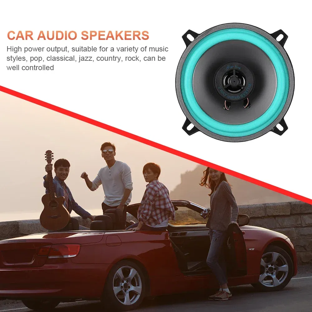 Size: 8" - 4/5/6 Inch Car Speakers 100W/160W Max Universal HiFi Coaxial Subwoofer Car Audio Music Stereo Full Range Frequency Auto Speakers
