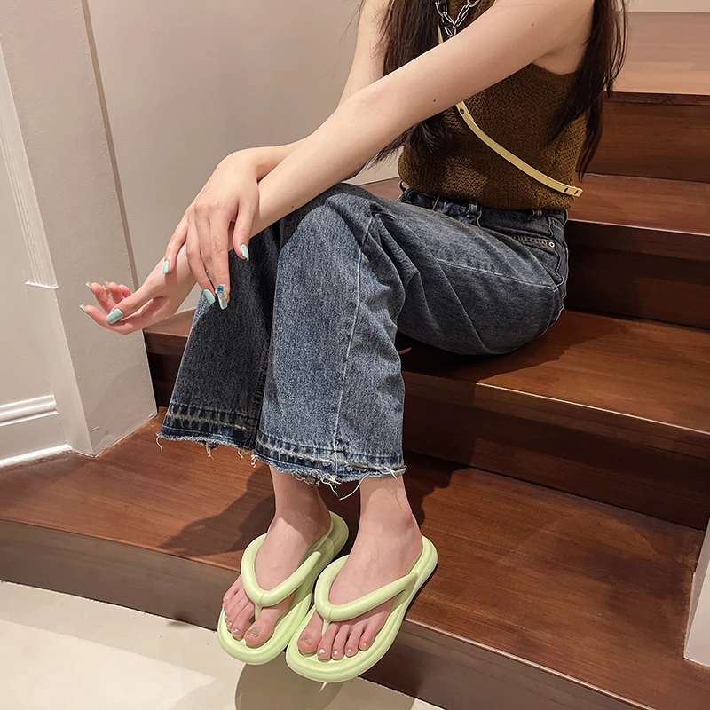 Color: Beige, Shoe Size: 35 - Soft-Bottomed Ladies Slippers - Suitable for Four Seasons, Offering a Smooth Step 7072