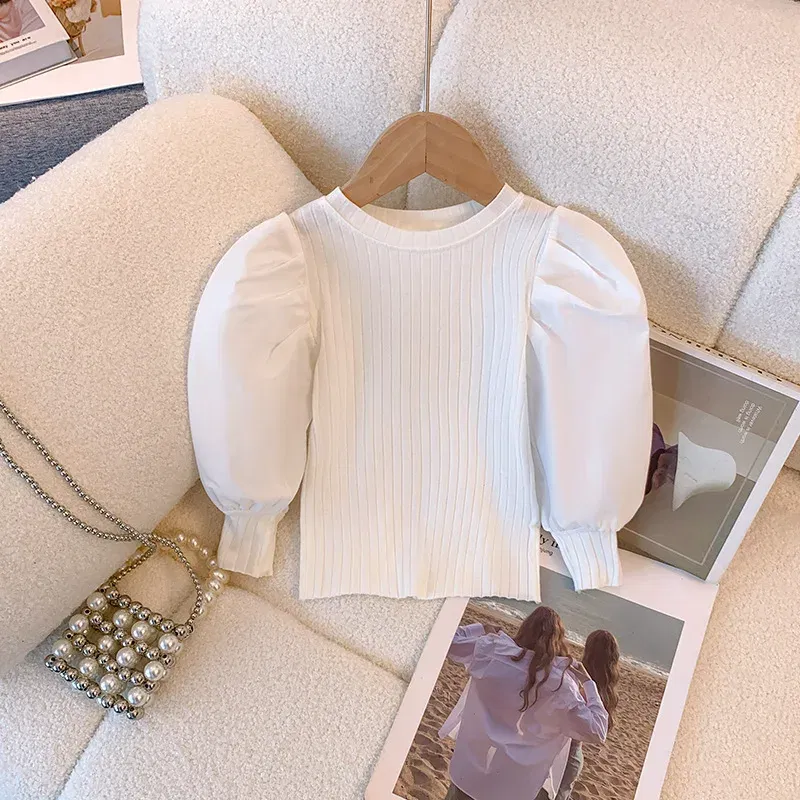 Color: Pink, Kid Size: 6 - Girls White Long Sleeve T-shirt Shirt Princess Shirt for Tddler Girl Sweet Pullover Casual Shirt Children Tops Pullover