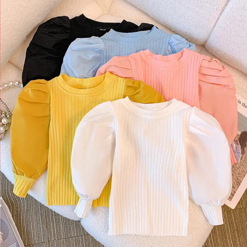 Color: Pink, Kid Size: 6 - Girls White Long Sleeve T-shirt Shirt Princess Shirt for Tddler Girl Sweet Pullover Casual Shirt Children Tops Pullover
