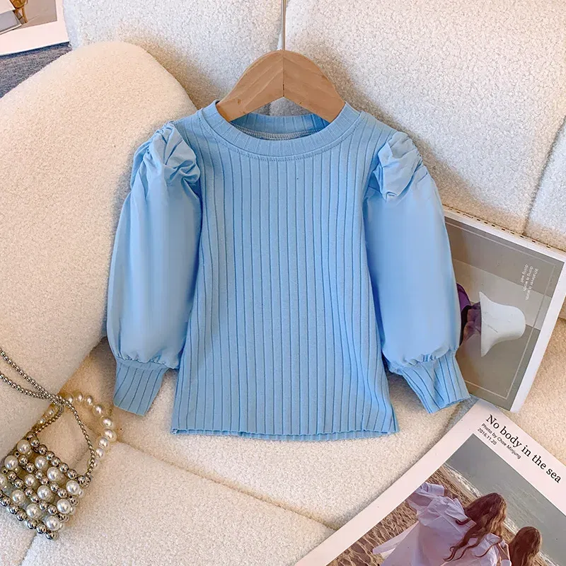 Color: Pink, Kid Size: 6 - Girls White Long Sleeve T-shirt  Shirt Princess Shirt for Tddler Girl Sweet Pullover Casual Shirt Children Tops Pullover