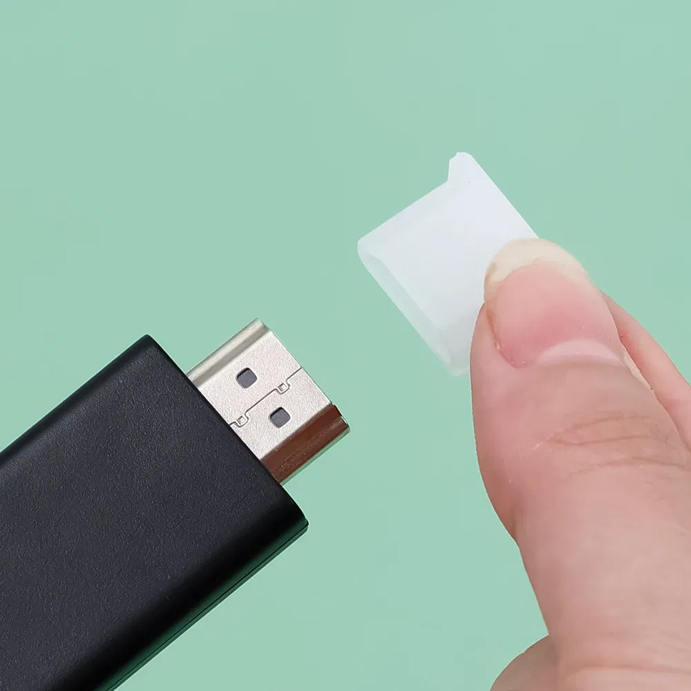 Color: grey - Dust Plug for HDMI-compatible Cable Dust Covers Dustproof Anti-loss Dustplugs Cap for HDMI-compatible Mobile Phone Cables