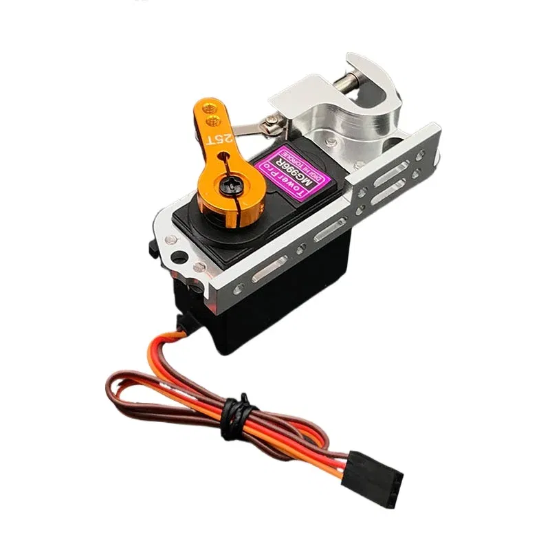 Color: WHITE - Servo Parabolic Switch Device Aerial Vehicle Throw Device Tarot Dispensers With Servo Arm For Remote Controller Cars Drone MG996
