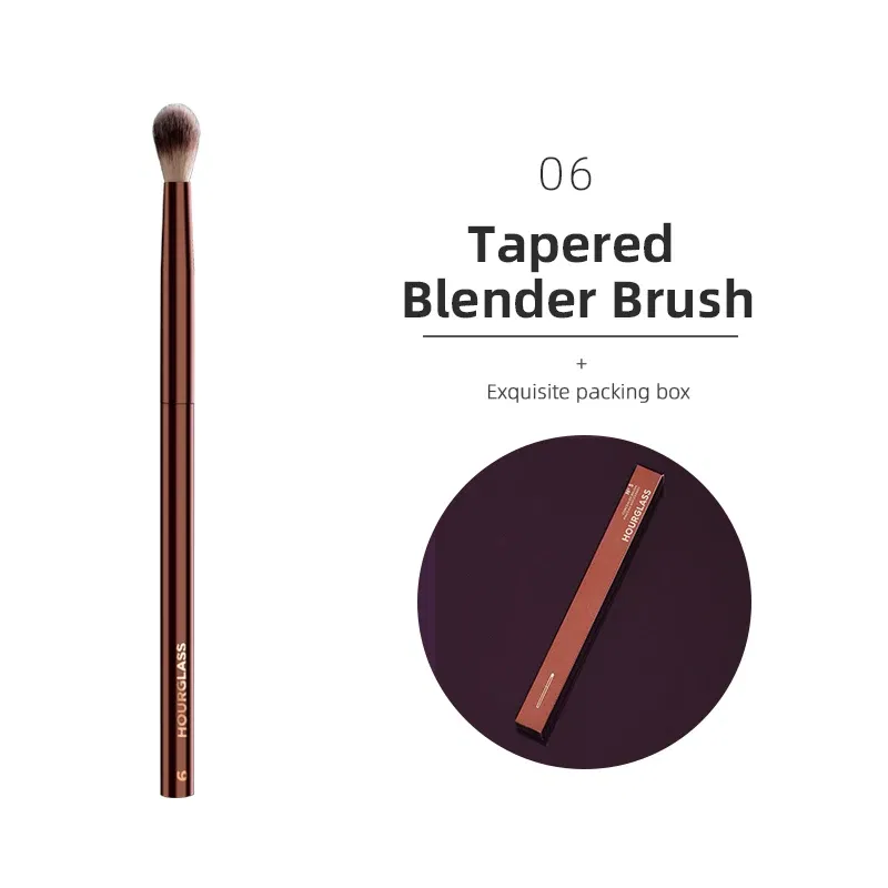 Handle Color: Yellow - Hourglass Makeup Brushes Powder Foundation Concealer Blusher Bronzer Eye Shadow Eyebrow Eyeliner Sculpting Brush