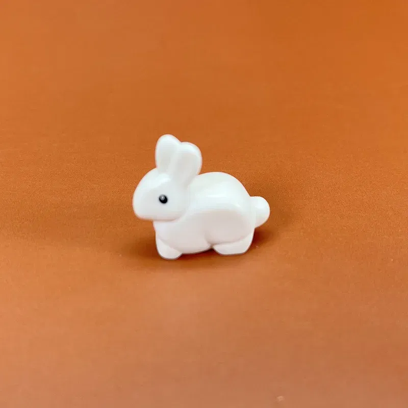 Color: Trans-green - MOC City Animal Building Block Figures Hare Dairy Cow Squirrel Dolphin Pug DIY Farm Street View Accessories Bricks Toys Gifts
