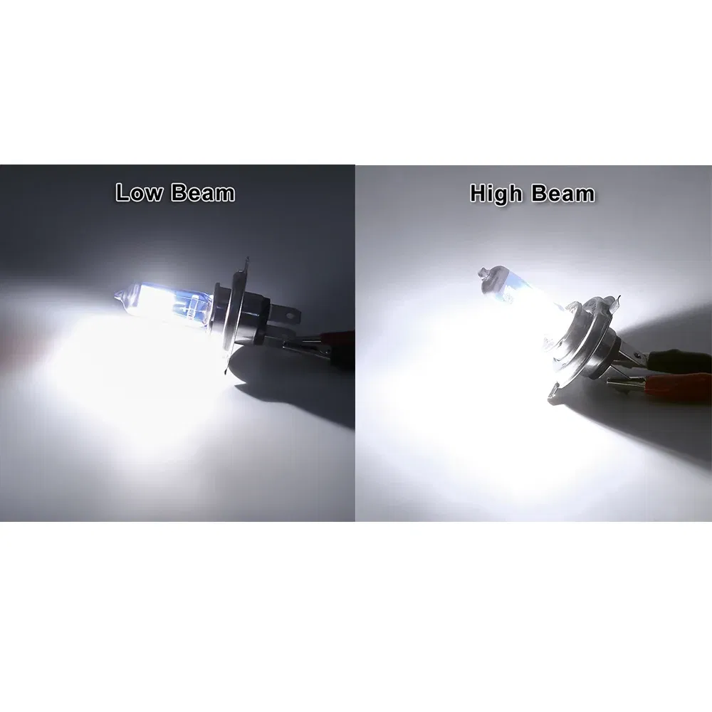 Emitting Color: Blue - H4 Lamp 12V Halogen Bulb Car HeadLight Bulb H4 55w 100w Light Bulbs For Car Headlight 2pcs 6000k Car Accessories H4 Halogen