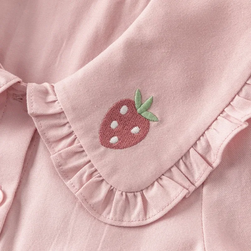 Color: Pink, Kid Size: 6 - Dave Bella Girl's Princess Dress Children 2024 New Spring Comfortable Casual Fashion Pure Cotton Sweet Gentle Pink DK1248025