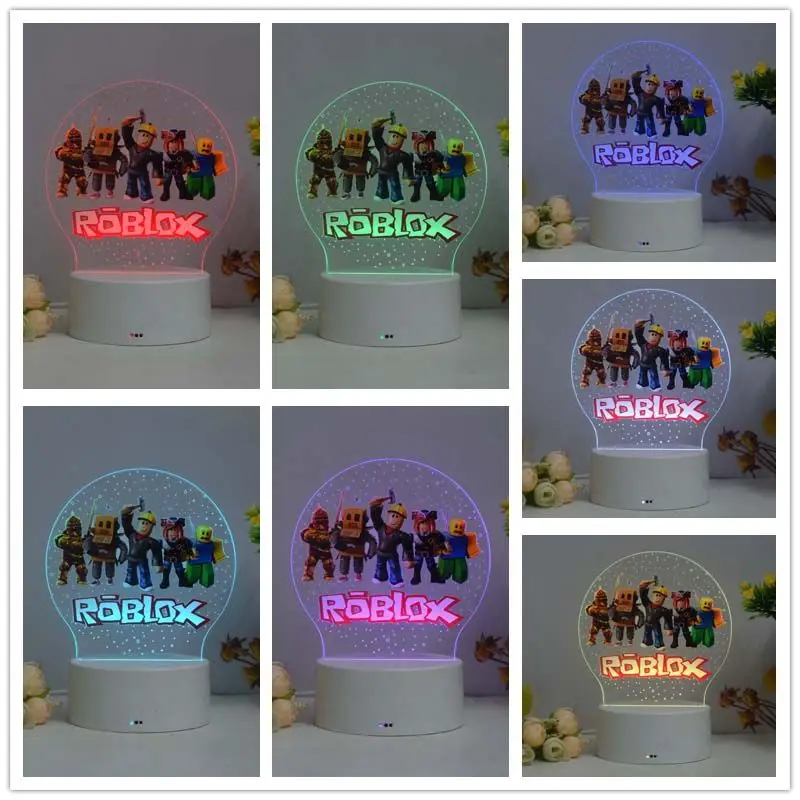 Game Roblox Peripheral Cartoon Night Light Home Decoration Bedside Lamp Convenient Usb Desktop Ornament Birthday Gift Toy
