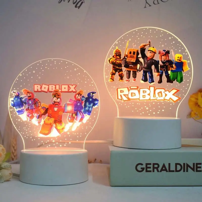 Game Roblox Peripheral Cartoon Night Light Home Decoration Bedside Lamp Convenient Usb Desktop Ornament Birthday Gift Toy