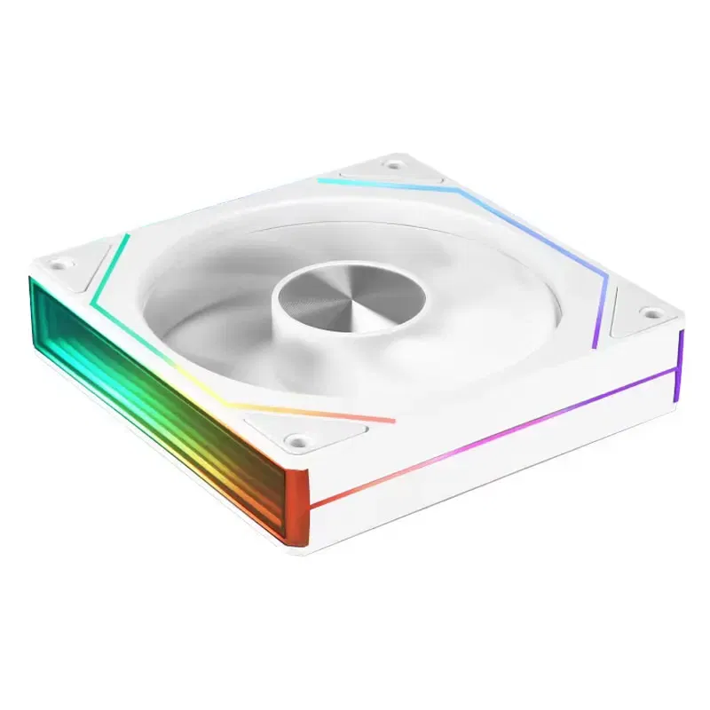 Color: Black, Blade Color: Other, RGB Support: A-RGB - UPSIREN UF-3 Prism 7PRO Computer Case Cooling Fan,Double-sided full lens,12CM ARGB motherboard synchronization，CD pattern axis