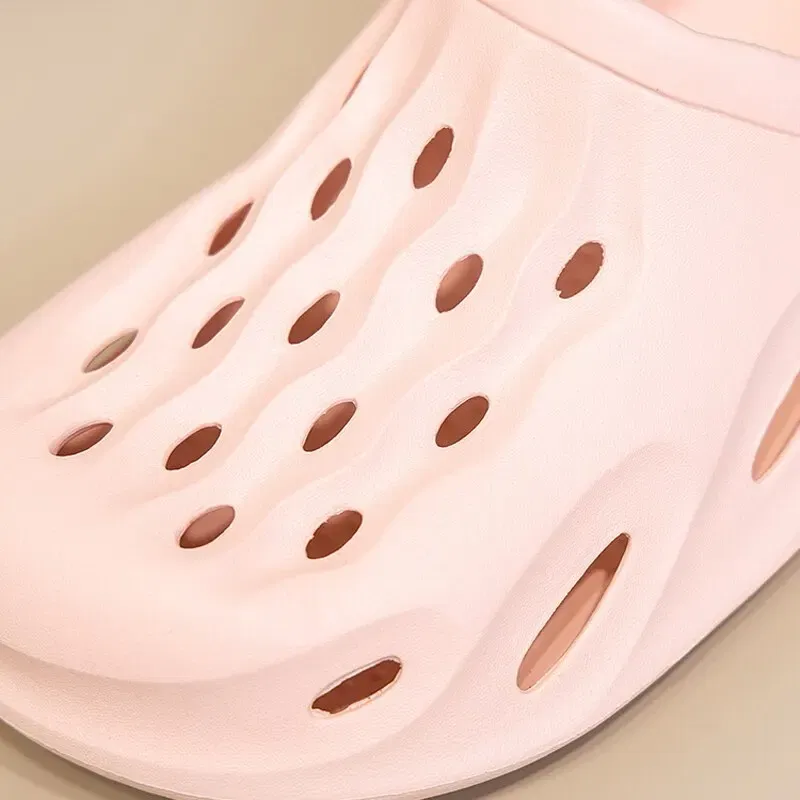 Shoe Size: 40, Color: WHITE - Clogs Women Sandals Summer Casual EVA Lightweight Outdoor Women's Shoes Anti Slip Thick Sole Beach Slides Couple Garden Shoes