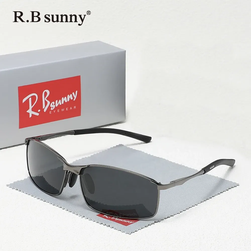 Lenses Color: Brown - Fashion Rectangle Sunglasses Polarized UV400 Parsnip Glasses For Men Women Driving Fishing Casual Eyewear