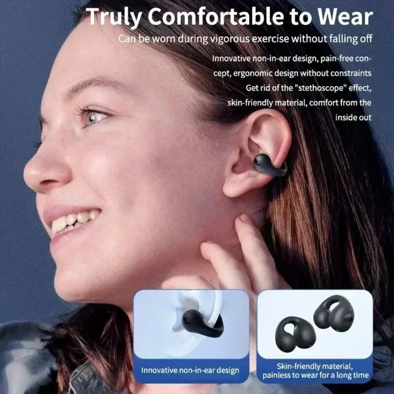 Color: Red - Xiaomi Original T75 Bone Conduction Bluetooth 5.3 Headphones Sports Wireless Earphones HiFi Sound Quality Waterproof TWS Headset
