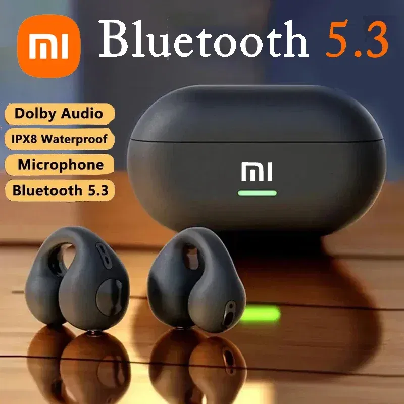 Color: Red - Xiaomi Original T75 Bone Conduction Bluetooth 5.3 Headphones Sports Wireless Earphones HiFi Sound Quality Waterproof TWS Headset