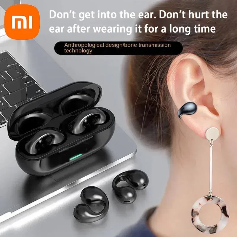 Color: Red - Xiaomi Original T75 Bone Conduction Bluetooth 5.3 Headphones Sports Wireless Earphones HiFi Sound Quality Waterproof TWS Headset