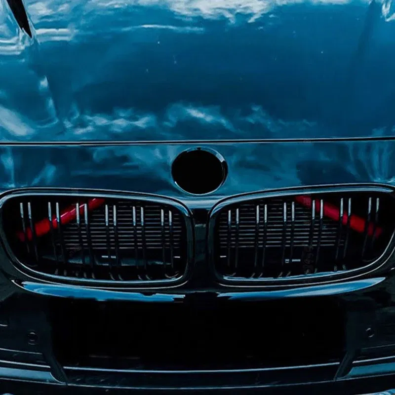Color Name: Orange - For BMW 5 6 7 Series F10 F11 F12 F13 F18 F01 F02 F03 F04 F06 F07 X1 F48 X2 F39 Car Front Grille Trim Strips Cover Accessories