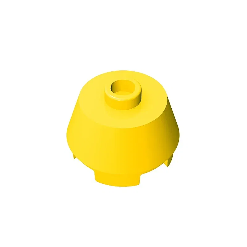 Color: VIOLET/?«?—?…° - Gobricks GDS-946 Cone 2 x 2 Truncated compatible with lego 98100 pieces of children's DIY Educational Building Blocks Technical