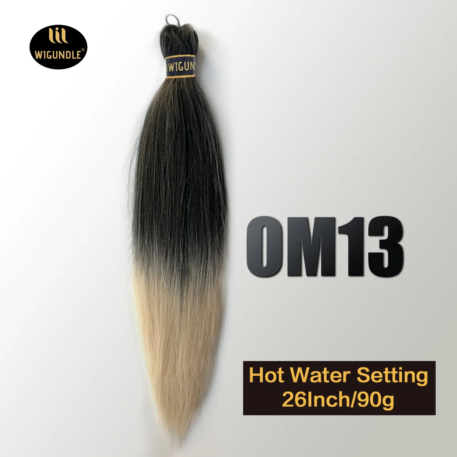 Color: T1B/4/27, Stretched Length: 26inches, Bulk Buy: 1Pcs/Lot - Kanekalon 26inch Hot Water Set Pre Stretched Jumbo Braiding Hair Box Twist Braids Synthetic Hair Extensions For Women Soft Yaki
