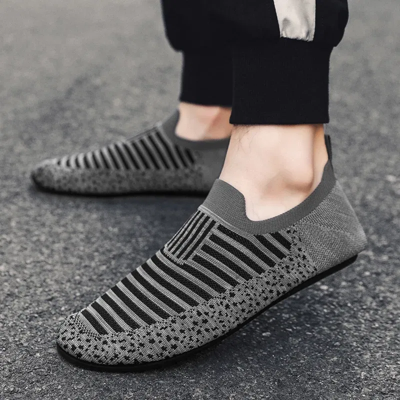 Color: Beige, Shoe Size: 41 - MAEDEF Mens Shoes Comfortable Casual Shoes Men Home Slippers Lightweight Breathable Walking Moccasins Thin Bottom House Shoes