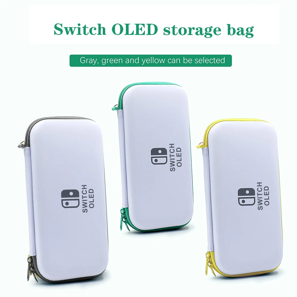 Color: Grape - Case Kit For Nintend Switch OLED Console Carrying Case Protective Pouch Hard Shell Clear Cover For Switch Oled WIth Film Glass