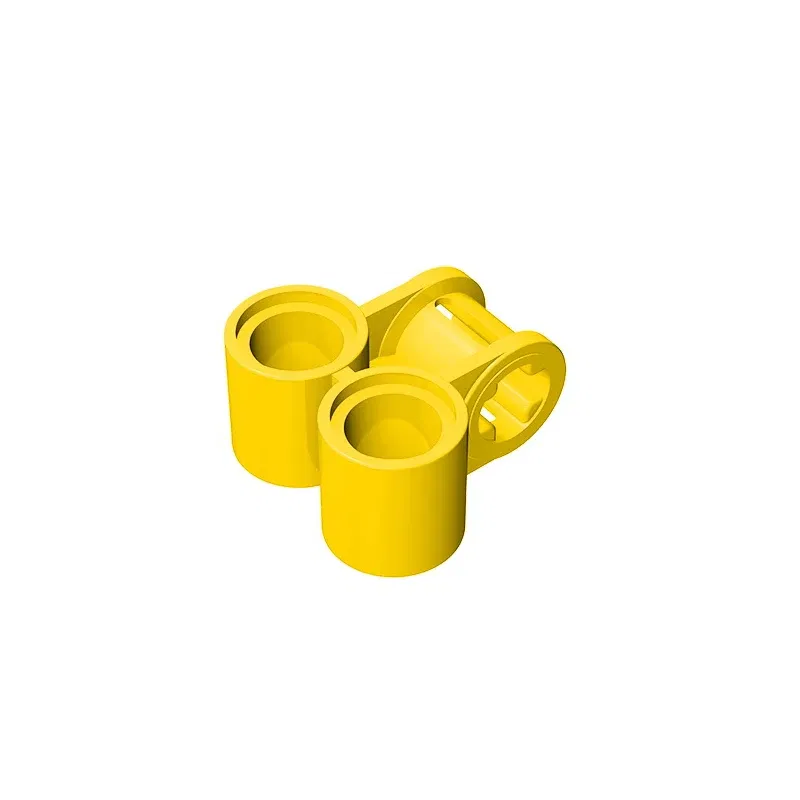 Color: light green - Gobricks GDS-927 Technical, Axle and Pin Connector Perpendicular Double compatible with lego 32291 pieces of children's toys