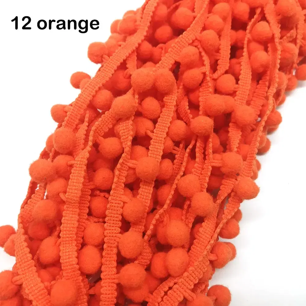 Color: Blue, Size: M - 1-5yard Pom pom Fringe Lace Ribbon Pompom Trim Ball Fabric DIY Sewing Tassel Lace Kintted Fabric Handmade DIY Craft Accessorie