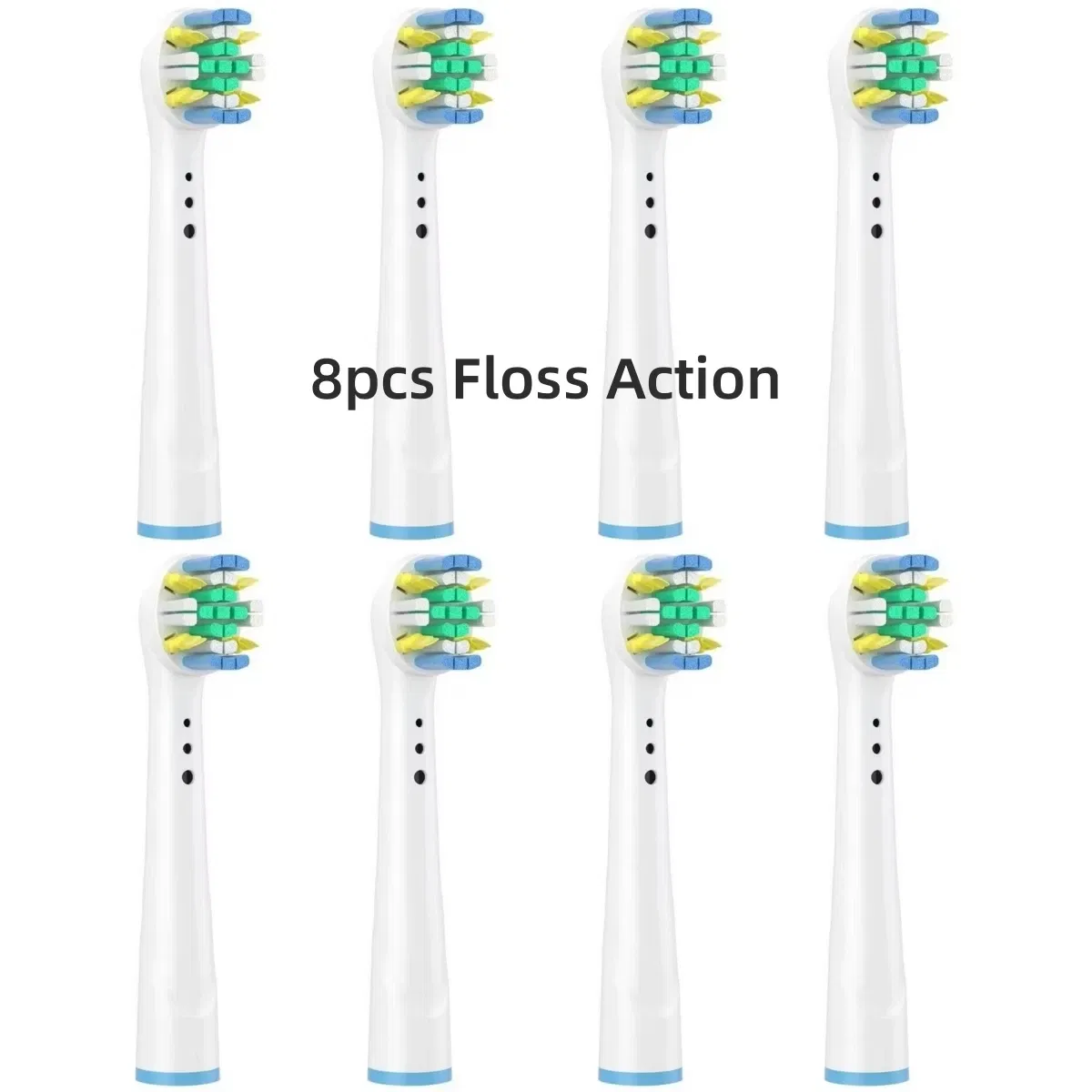 Color: green - Toothbrush Replacement Heads Refill for Oral B Electric Toothbrush Pro1000 Pro 3000 Pro5000 Pro7000 Vitality Floss Action