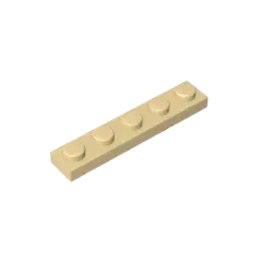 Color: Wood - Gobricks GDS-90026 Plate 1 x 5 compatible with lego 78329 Technical gifts Assembles Building Blocks Liftarm Modified