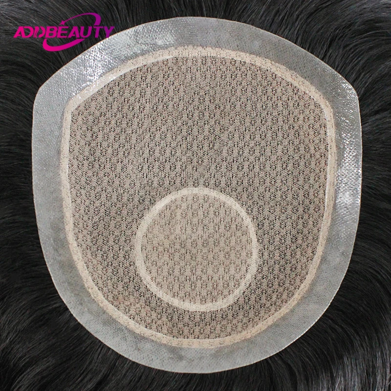 Toupee Color: 18#, Toupee Density: 90%, Length: 6 inches - Silk Base Men's Capillary Prosthesis Swiss Lace PU Base Man Toupee 100% Remy Human Hair Wigs Straight Hair System Natural Hair