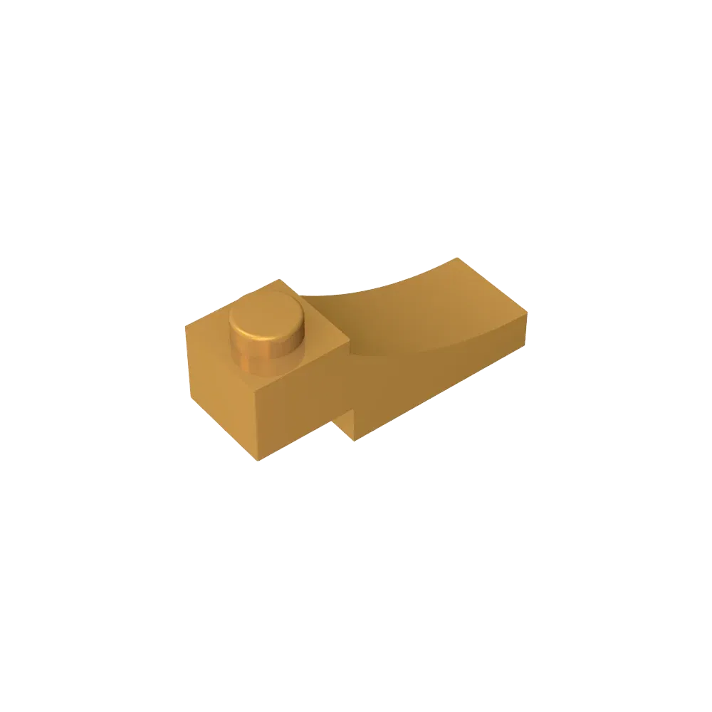 Color: VIOLET/?«?—?…° - Gobricks GDS-2183 Brick Curved 3 x 1 with 2/3 Inverted Cutout compatible with lego 70681 Assembles Building Blocks