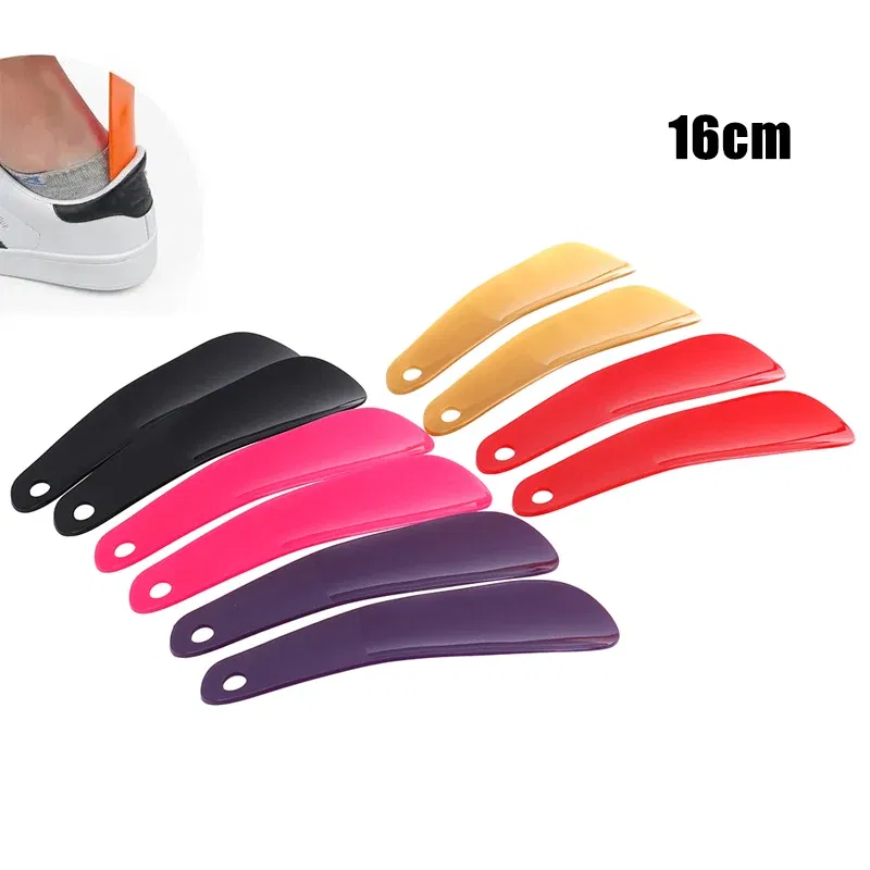 Color: Blue, Ships From: CHINA - 2Pcs/set 16cm Shoe Horns Professional Black Plastick Shoe Horn Spoon Shape Shoehorn Shoe Lifter Flexible Sturdy Slip