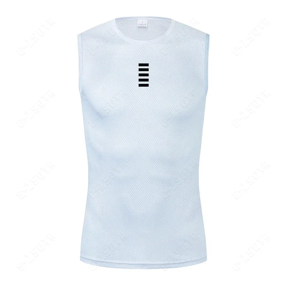 Color: GRAY, Size: XL - Reflective Cycling Base Layers White Cycling Undershirt Quick Dry Vest Sport Underwear Tight Vest High Elastici Vest Bike Jersey