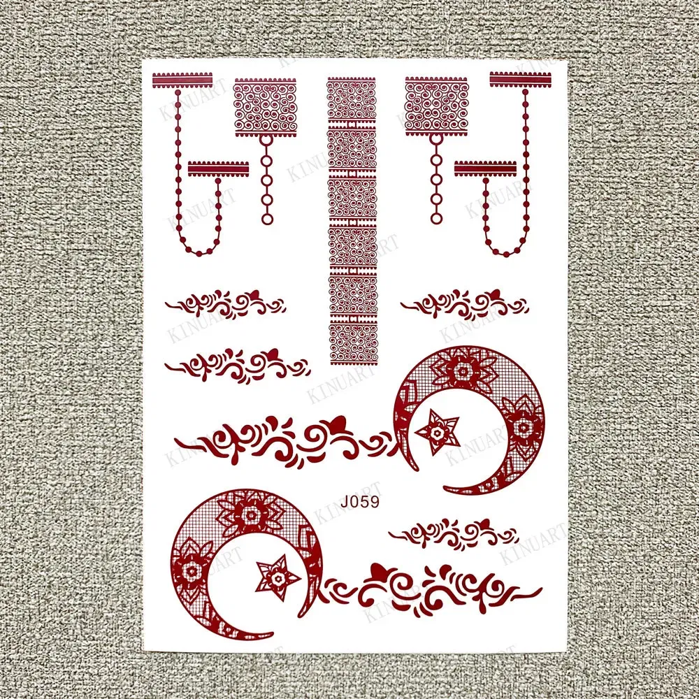 Color: NAVY, Ships From: CHINA - Waterproof Temporary Tattoos for Women Henna Tattoo Stickers Mehndi Design Fake Tattoo for Hand Leg Sleeve Body Art Hena Tatoo