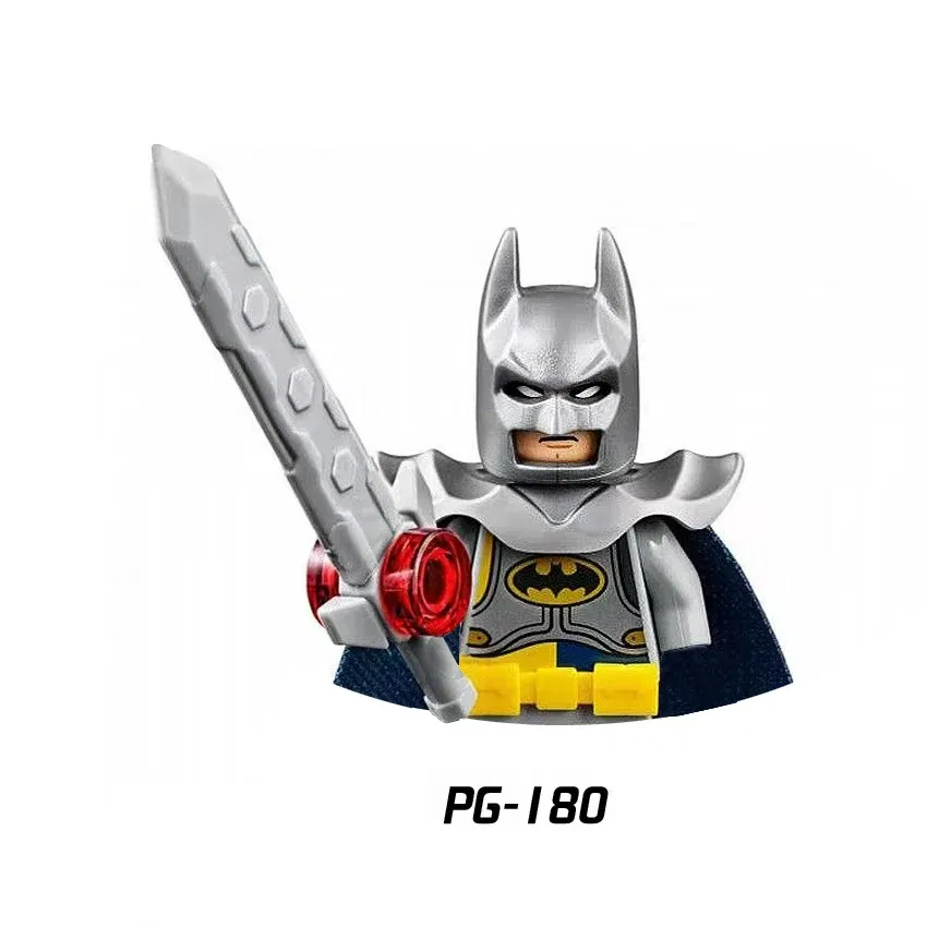Color: Chocolate - Marvel Blocks Brick Hero Batman Joker Superman Catwoman Mini Figure Building blocks Hot Toy Children's party gift