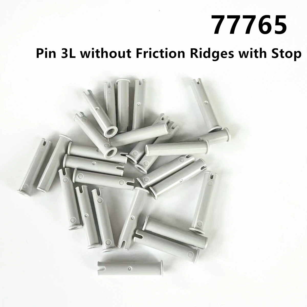 Rainbow Pig MOC 77765 Technical Pin 3L without Friction Ridges with Stop Building Blocks Kids DIY Educational Tech Parts Toys