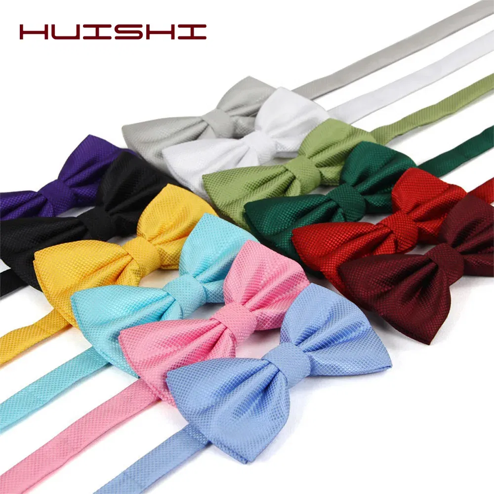Color: MULTI, Ships From: CN - HUISHI Bowtie Men Ties Fashion Butterfly Party Wedding Bow Tie For Men Women Candy Solid Color Bowknot Wholesale Accessories Tie