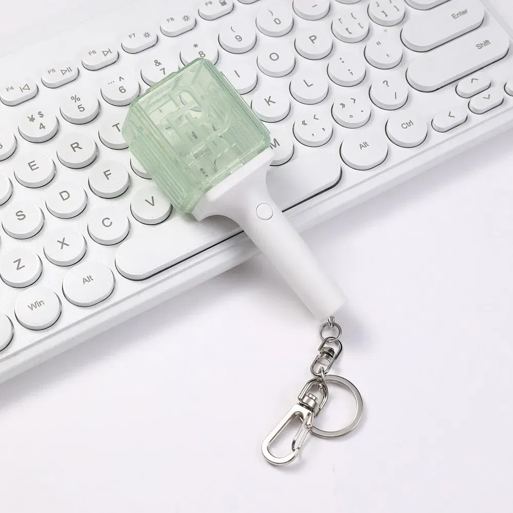 Color: Red - Kpop Idol 127 Wish Deram V Mini Lightstick Keyring Support Glow Stick Key Chains Fans Gift