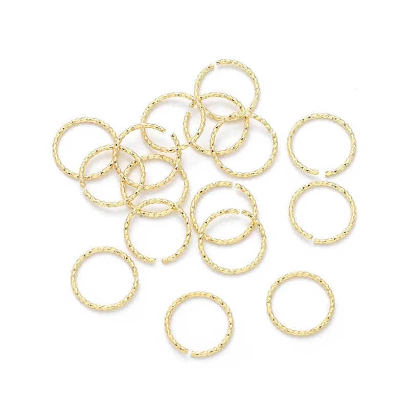 Color: Yellow, Ships From: CHINA - 20pcs 4/6/8/10mm Silver/14K Gold Plated Brass Jump Rings Open Loops for Bracelet Necklace Earring DIY Jewelry Making Findings
