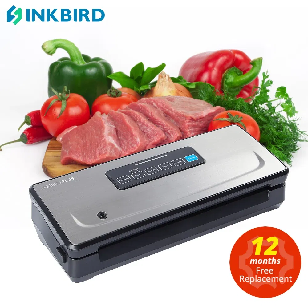 Color: Silver, Ships From: CHINA - INKBIRD INK-VS02 Vacuum Sealer Packaging Machine For Food Storage Household Vacuum Food Packer Sous Vide Vacuum bag Rolls