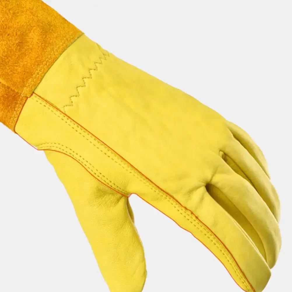 Color: WHITE, Size: PP - Pruning Garden Gloves Anti-scratch Faux Leather Protective Gloves Reusable Fruit Picking Shrub Pruning Trimming Hand Protector