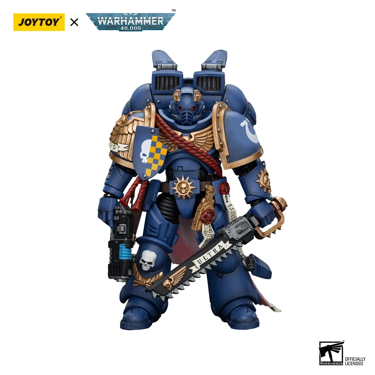 Color: black - [IN-STOCK]JOYTOY Warhammer 40K 1/18 Action Figures Ultramarines Lieutenant Titus&Remus Ventanus&Intercessors&Jump Pack  Model