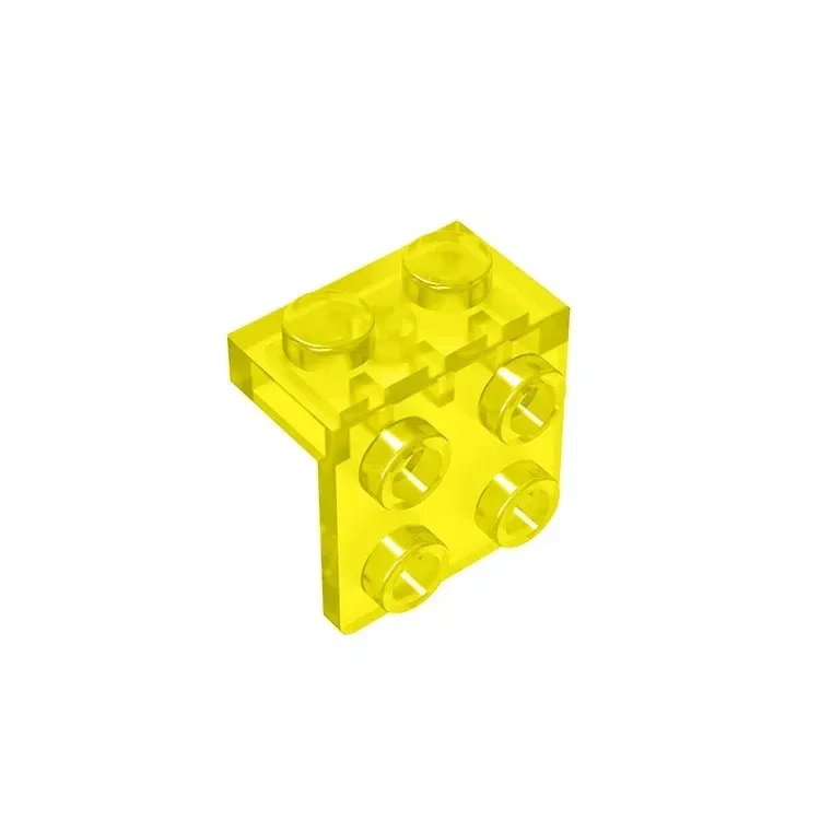 Color: Chocolate - Gobricks GDS-641 ANGLE PLATE 1X2 / 2X2 compatible with lego 44728 21712 92411 children's DIY Educational Building Blocks