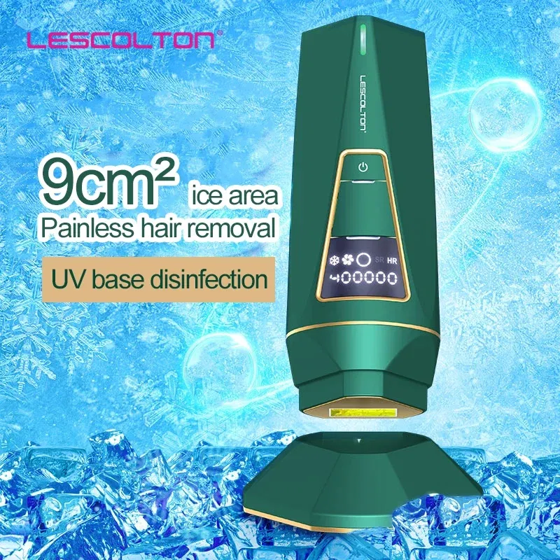 Color: Green, Ships From: CHINA - Lescolton IPL Laser Permanent Hair Removal Device Bikini Trimmer Laser Epilator for Women Men Facial Armpit Bikini Beard Legs