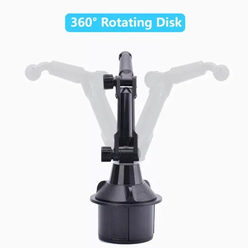 CarLong Arm Phone Holder 360 Rotation Adjustable Base Universal Car Navigation GPS Bracket For Smartphone Stand in Car Cup Hole