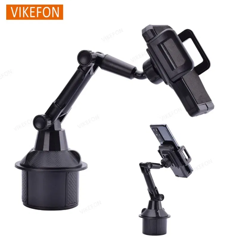 CarLong Arm Phone Holder 360 Rotation Adjustable Base Universal Car Navigation GPS Bracket For Smartphone Stand in Car Cup Hole