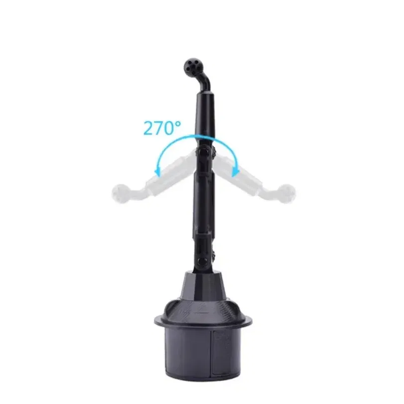 CarLong Arm Phone Holder 360 Rotation Adjustable Base Universal Car Navigation GPS Bracket For Smartphone Stand in Car Cup Hole