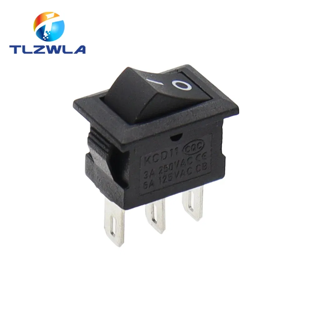 Color: PURPLE, Size: 3XL - 5/10PCS KCD11 Rocker Switch 10*15mm Mini Push Button Switch ON-OFF / ON-OFF-ON 2 Pins / 3 Pins 3A 250VAC / 6A 125VAC 10x15mm